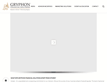Tablet Screenshot of gryphonfinancialsolutions.com
